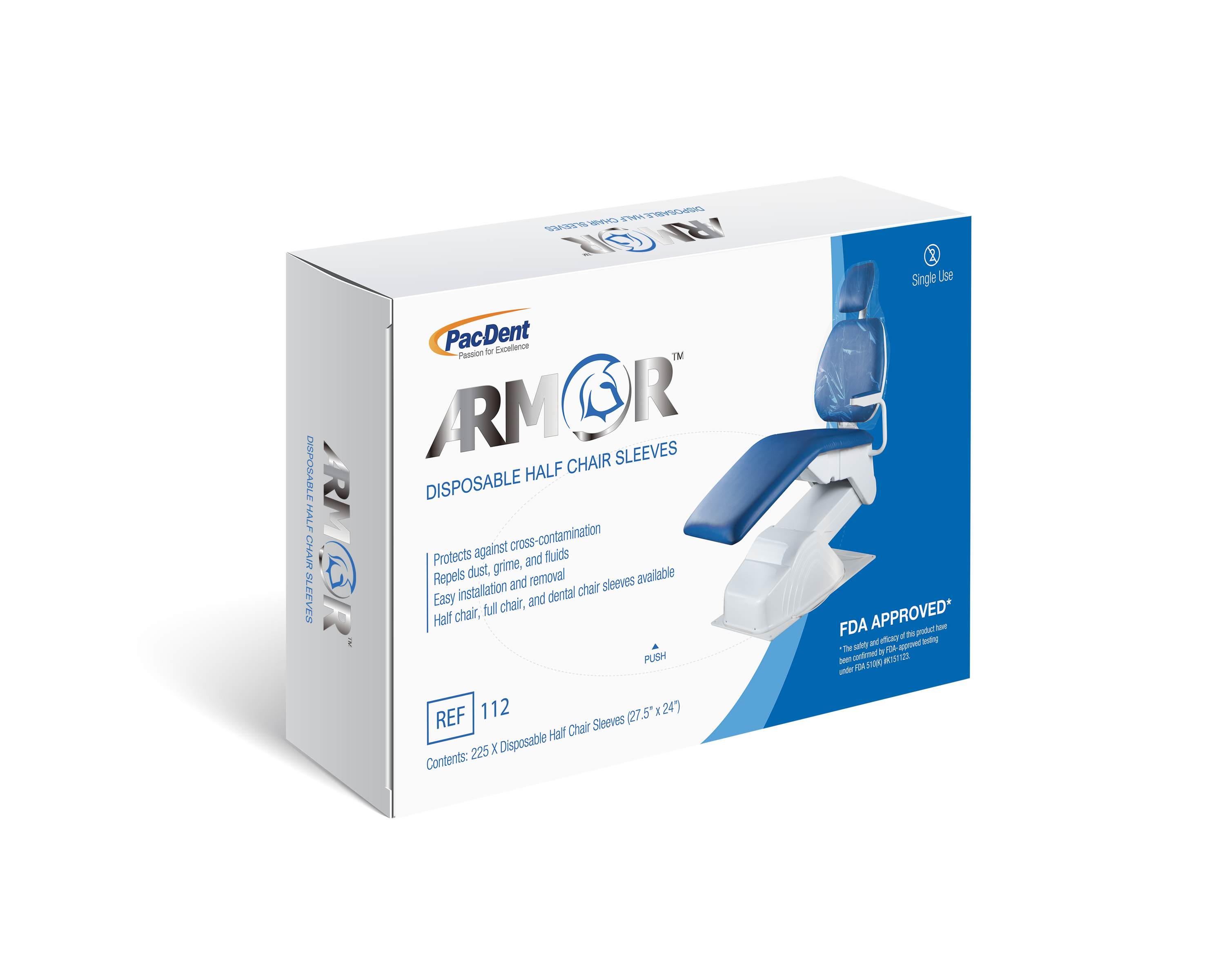 Chair Sleeve 27.5 in x 24 in Half Chair 225/Bx product image