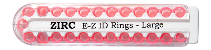 E-Z ID Instrument Rings, Large, Neon Pink, 25/Pk, 70Z200S thumbnail 12