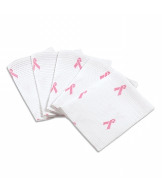 Econoback Patient Bibs, 2-Ply, 13" x 19", Pink Ribbons, 500/Pk, WEXPP thumbnail 13