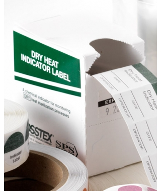 Dry Heat Indicator Label Roll of 125 - Dry Heat Indicator Label Roll of 125 - Image 1