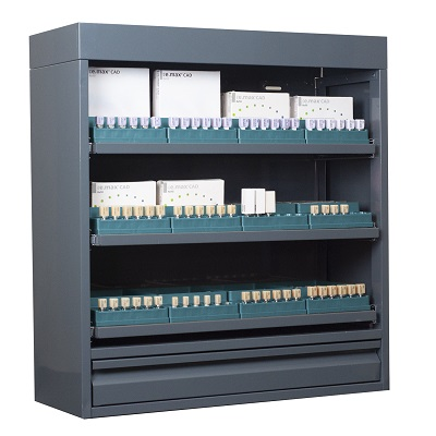 -CAD/CAM Block Locker, Large w/Teal Organizers thumbnail 2