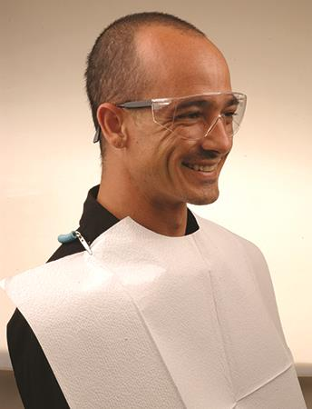 PolyBack Contour Patient Bibs, 3+1 Ply, 18" x 22", Blue, 400/Pk, WERUECBL thumbnail 11