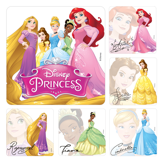 Stickers Disney Princess Assorted 100/Rl thumbnail 4