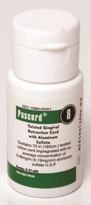 Pascord Retraction Cord, with Aluminum Sulfate, 72", Thin, # 0, 1/Pk, 07-600 thumbnail 14