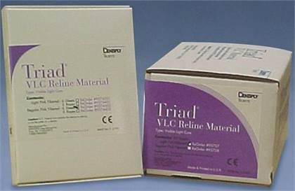 -Triad Reline Material Hi-Flow Pink Fibered (30) - -Triad Reline Material Hi-Flow Pink Fibered (30) - Image 1