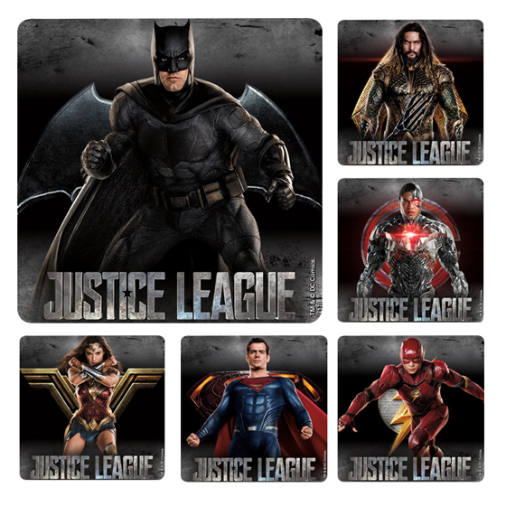 Stickers Justice League Assorted 100/Rl thumbnail 2