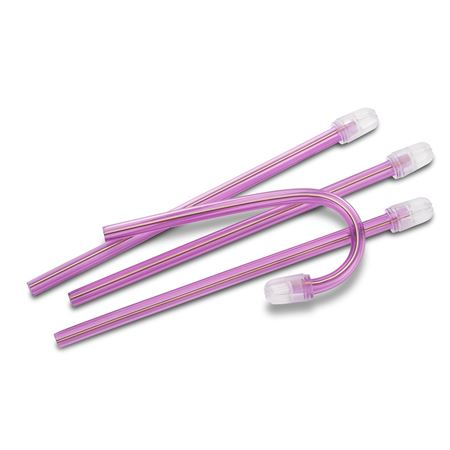 Colorflex Total-Comfort Soft Tip Aspirators Purple W/clear End 100/bag. Patented Comfort , 7019116-PUR thumbnail 3