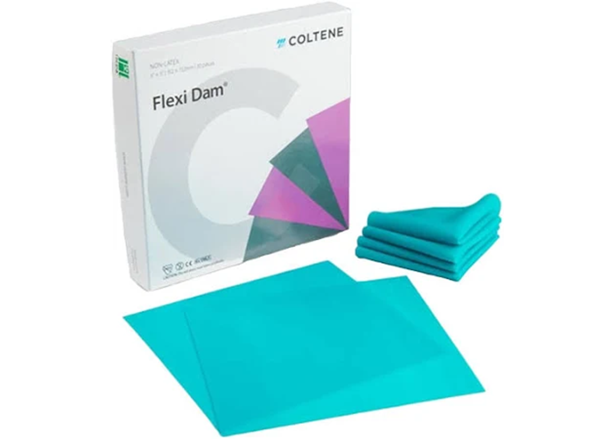 HySolate Flexi-Dam LF Rubber Dam 6 in x 6 in Med Ga Grn 30/Bx thumbnail 16