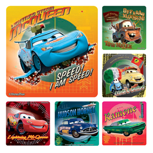 Stickers Cars Supercharged Assorted 100/Rl product image