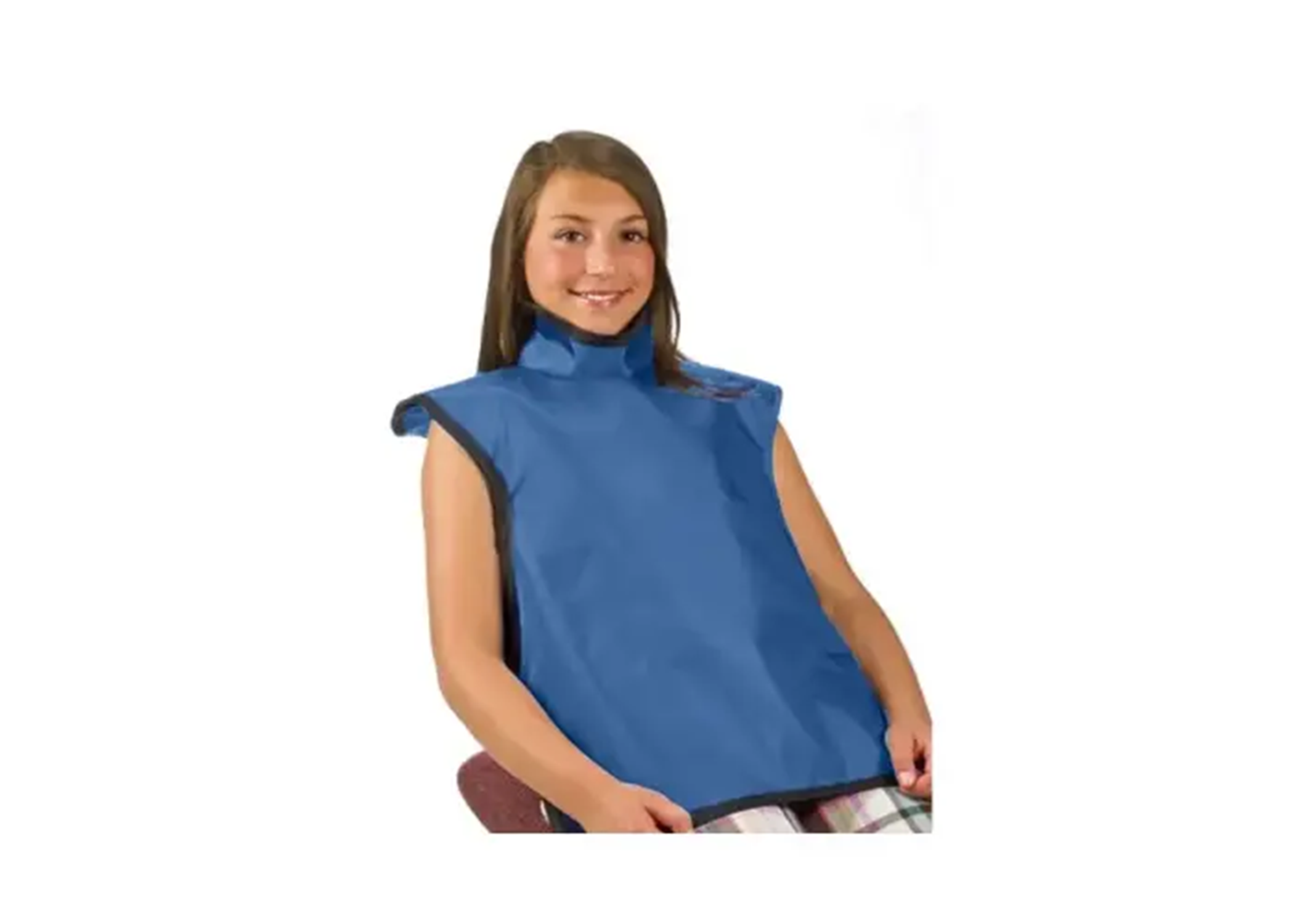 X-Ray Apron LF Child w/Collar Medium-Blue thumbnail 5