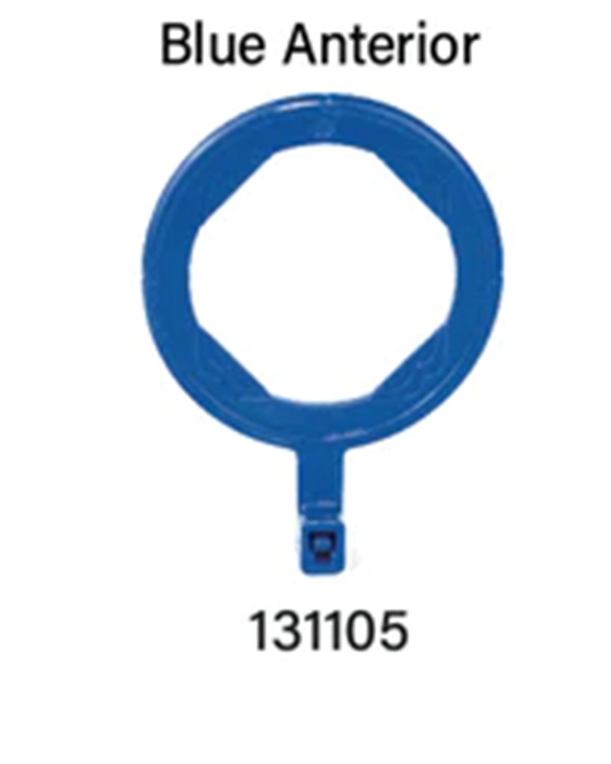 EZ Aim Autoclavable Anterior Positioning Ring, Blue, 1/pk, 131105 thumbnail 9