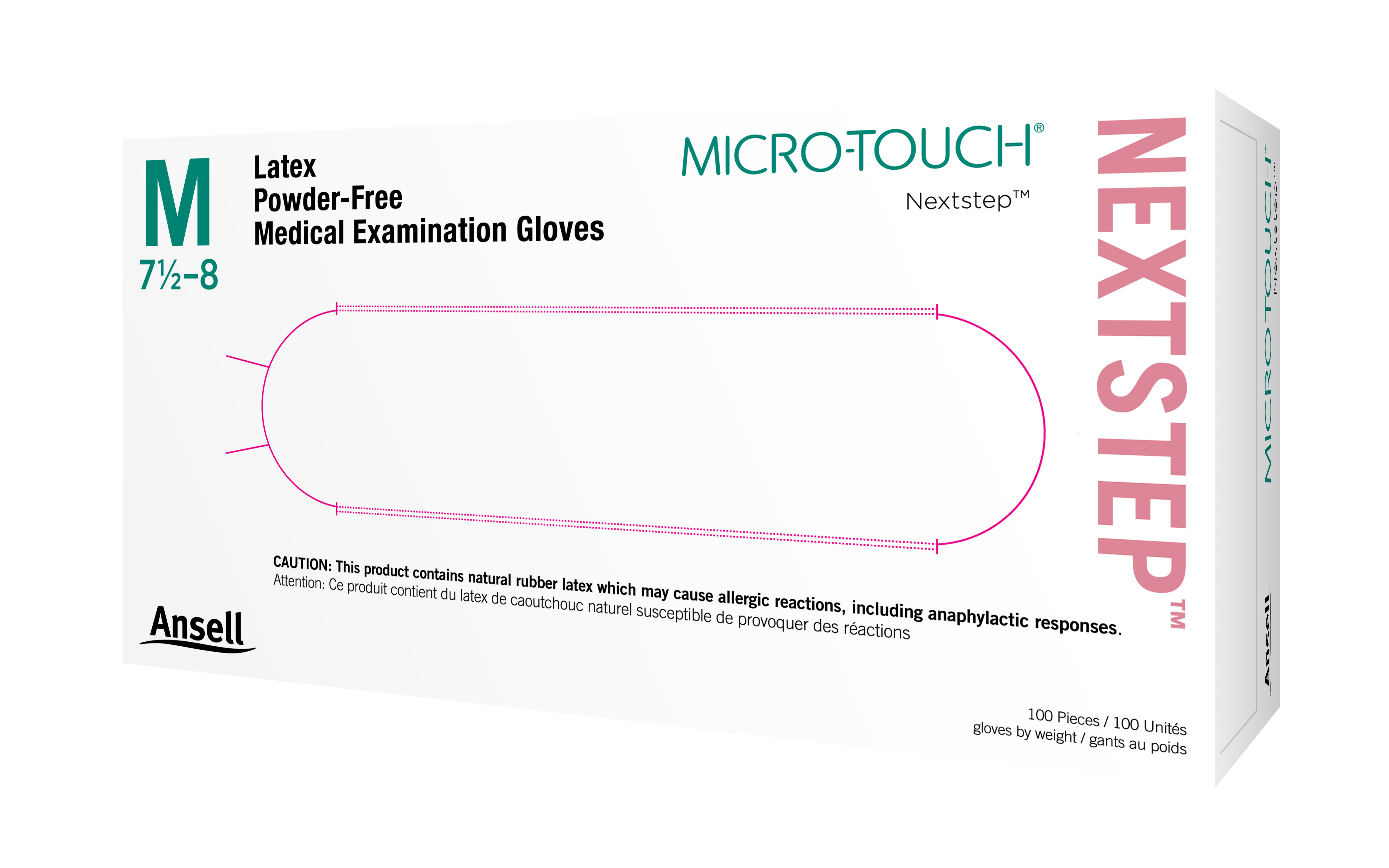 -Micro-Touch Next Step XL PF Aloe Latex Gloves (80) image