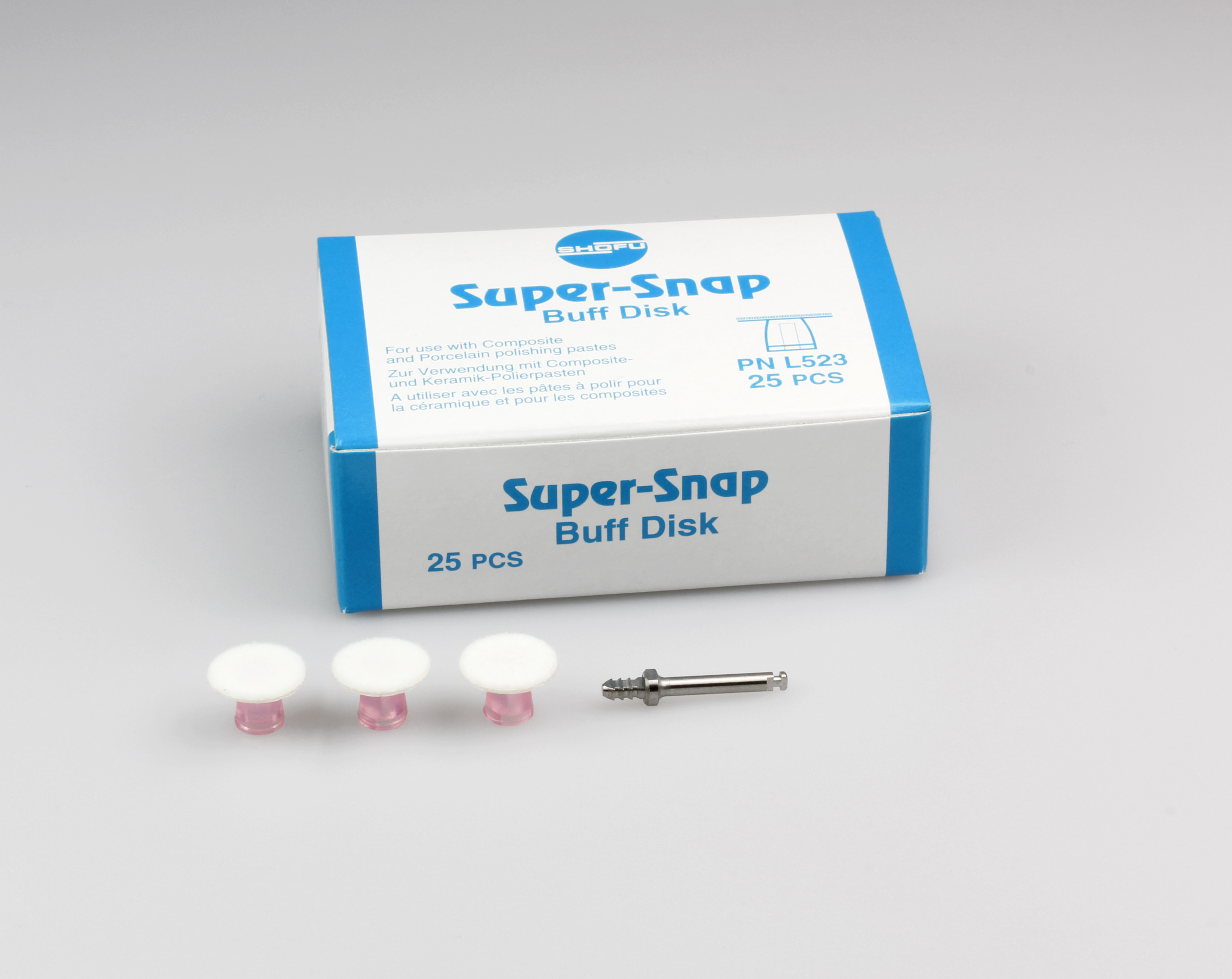 Super-Snap Disposable Buff Disks, CA, Standard, 25/Pk, L523 thumbnail 9