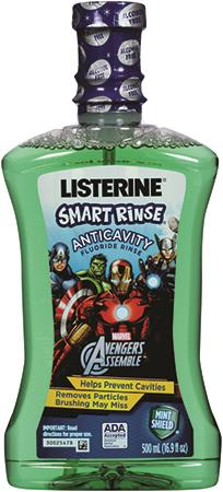 -Listerine Smart Rinse Avengers MintShield 500mL (6 - -Listerine Smart Rinse Avengers MintShield 500mL (6 - Image 1