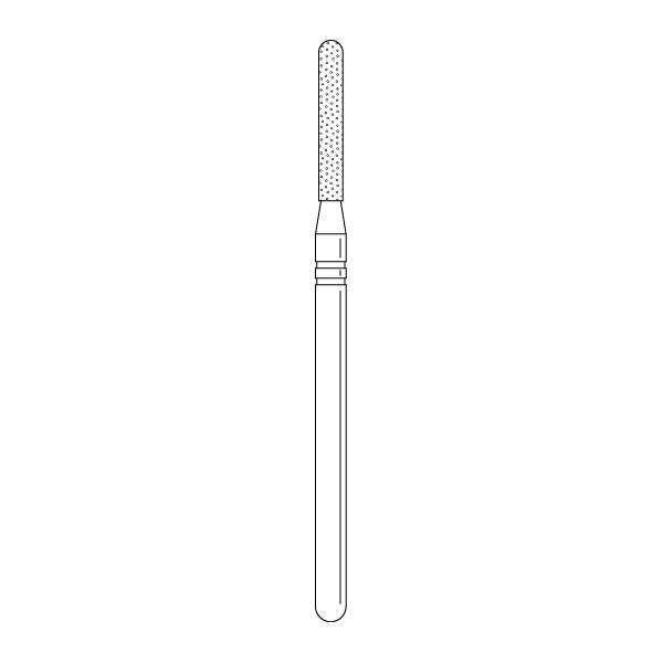Two Striper, TSZtech, Diamond Burs, Laboratory Handpiece, Parallel Cylinder Round End, X590.12ZF, 1.2 mm, Coarse, 1/Pk, 2012848 product image