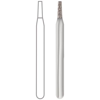 Midwest® #669D/023 Medium Multi-Use Diamond Flat End Taper FG Pack of 5 thumbnail 4