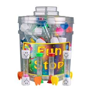 Canister Mix Brushing Timer Assorted 75/Pk product image