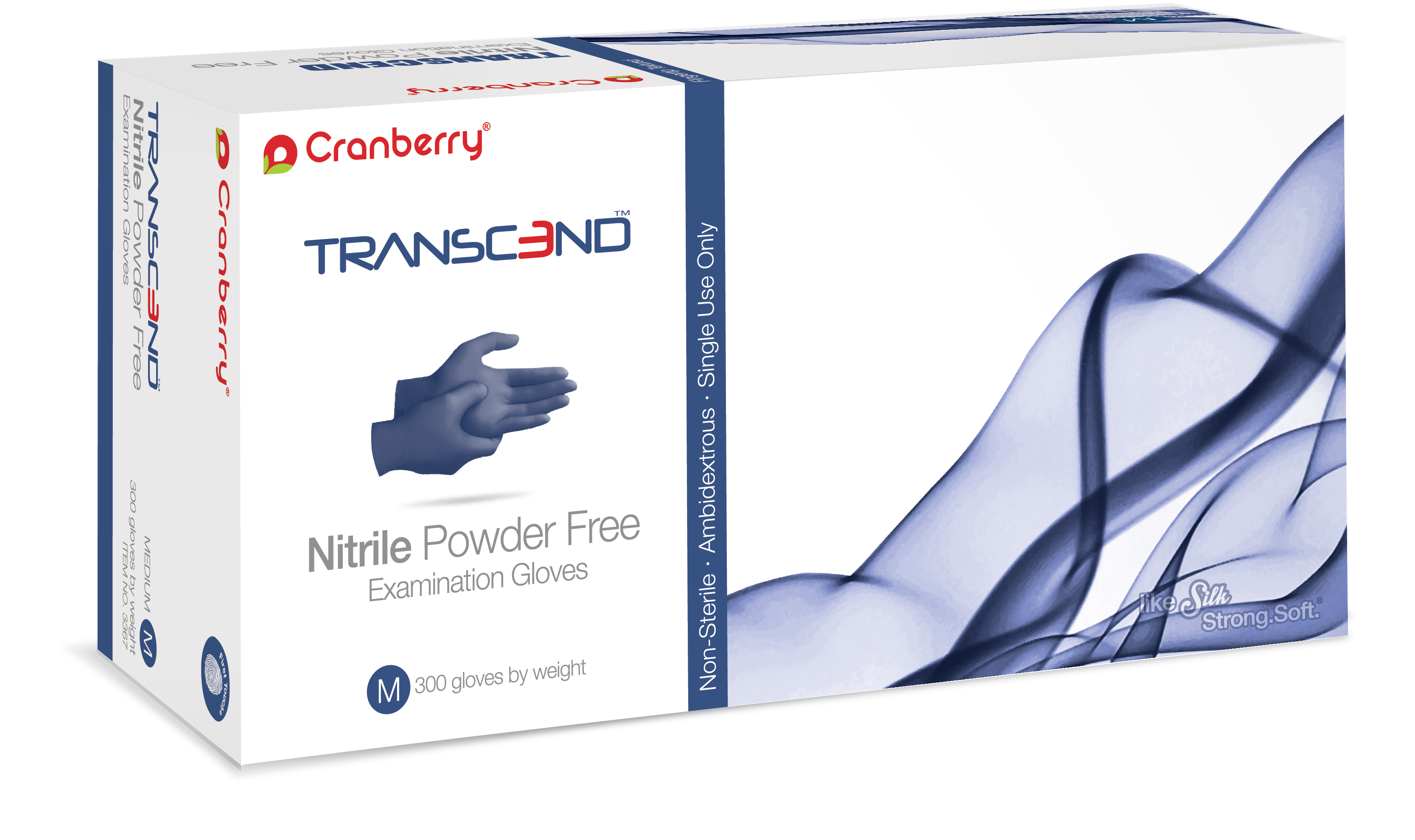 Transcend Nitrile Exam Gloves Small Matte Blue Non-Sterile thumbnail 13