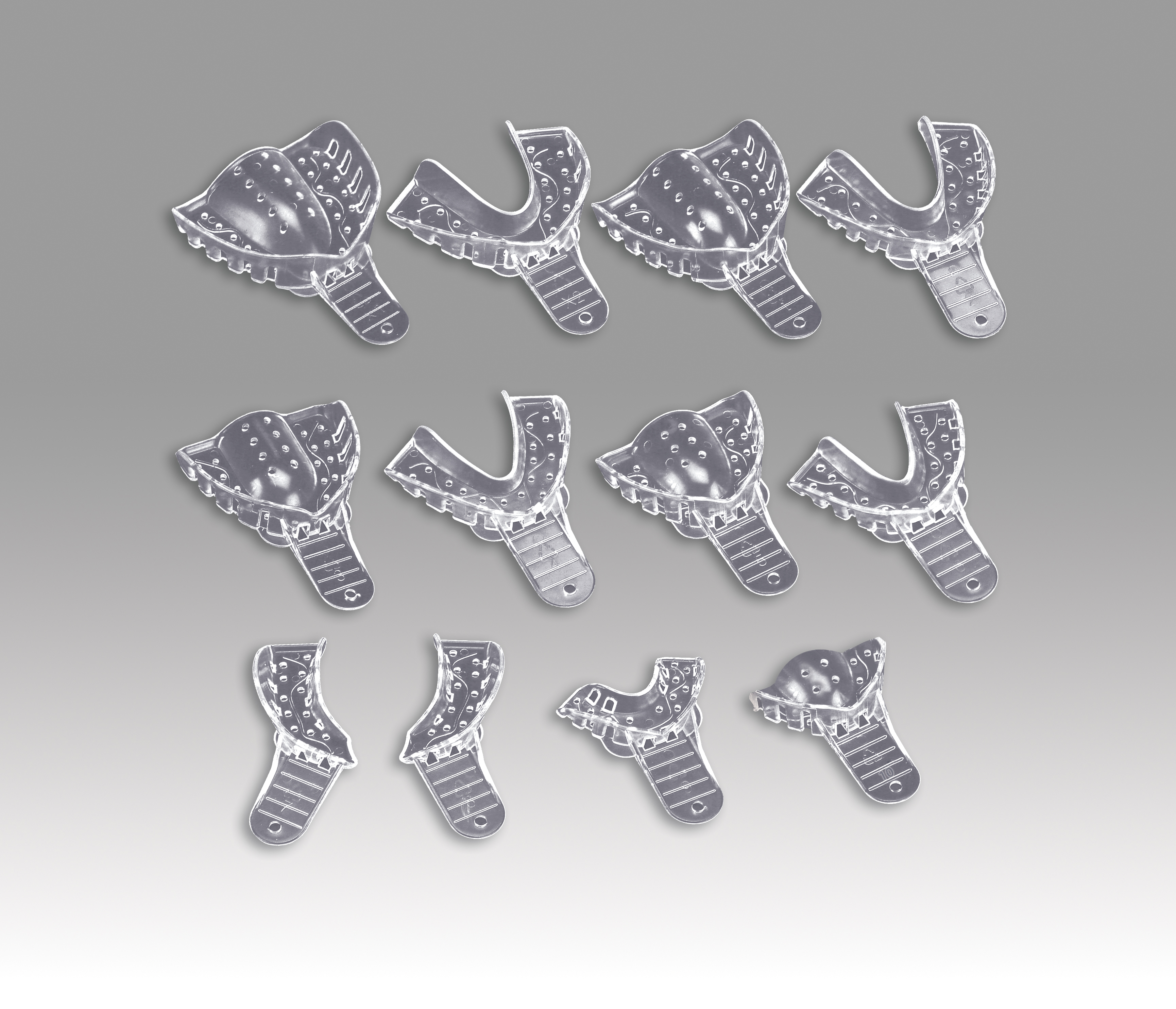 Plasdent - #X1 X-Large Upper, Crystal Clear, (12Pcs/Bag) thumbnail 4