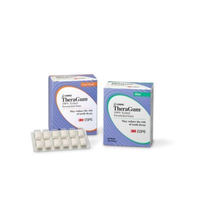 -THERAGUM 100% XYLITOL COOL FRUIT GUM (360 PIECES) product image