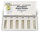 #40 Black .02 Taper Roydent Absorbent Paper Points Cell Pack of 180 - #40 Black .02 Taper Roydent Absorbent Paper Points Cell Pack of 180 - Image 1