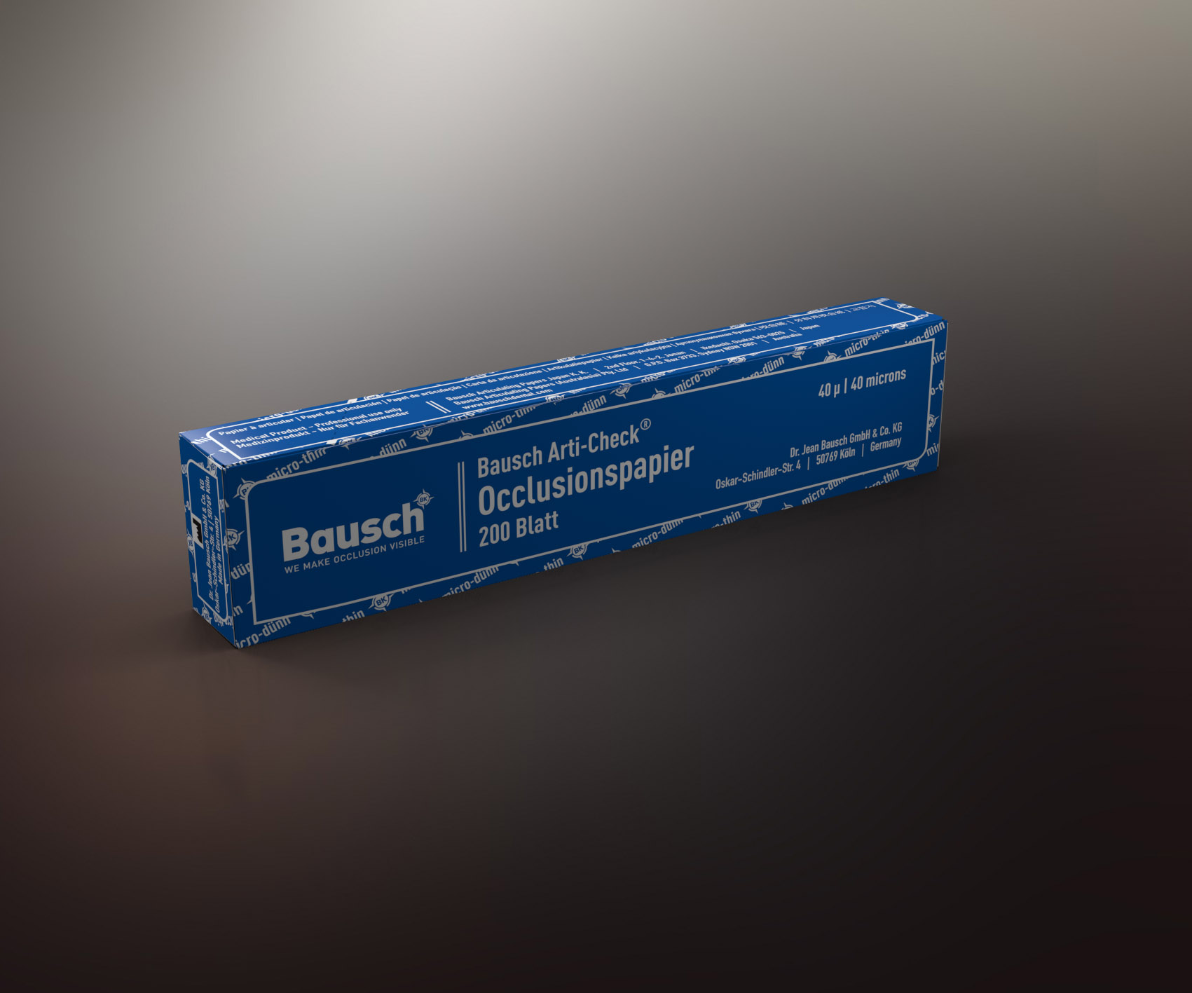 Arti-Check Articulating Paper Strips, Straight Booklets, 104 x 20 mm, 40 microns, Blue, 200/Pk, BK09 thumbnail 13