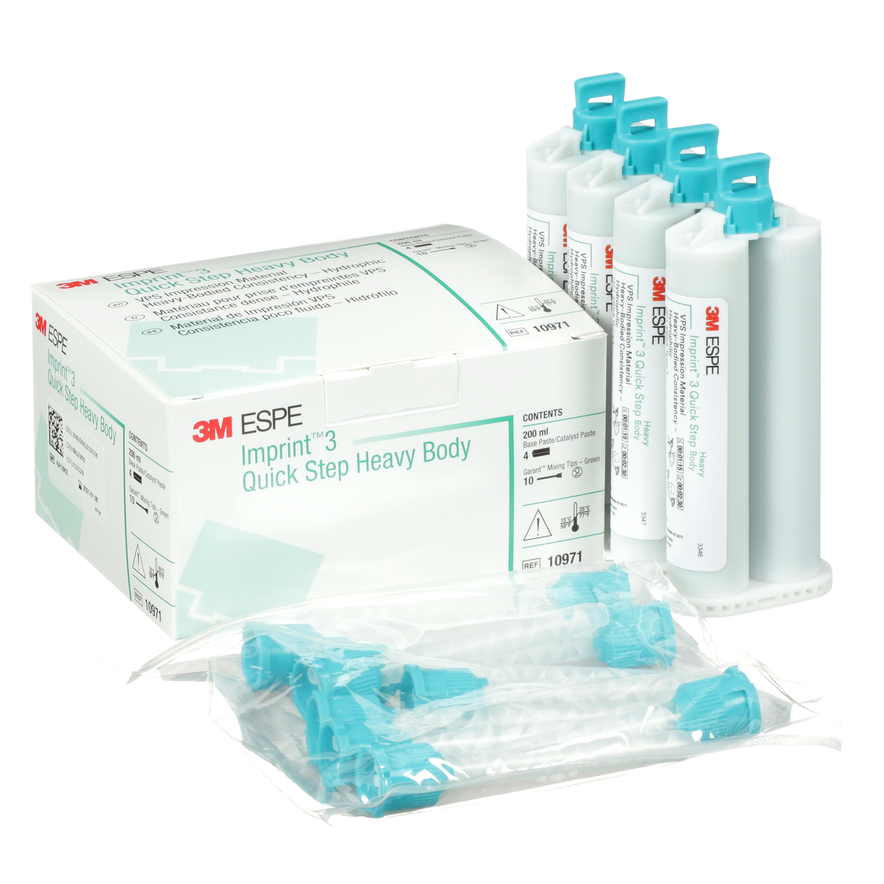 Imprint 3 Quick Step, Refill, Heavy Body, 50 ml, Blue Green, 1/Pk thumbnail 13