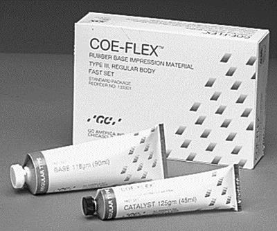 Coe-Flex Polysulfide Impression Material, Standard Package, Medium Body, Regular Type, Regular Set, 131002 thumbnail 14