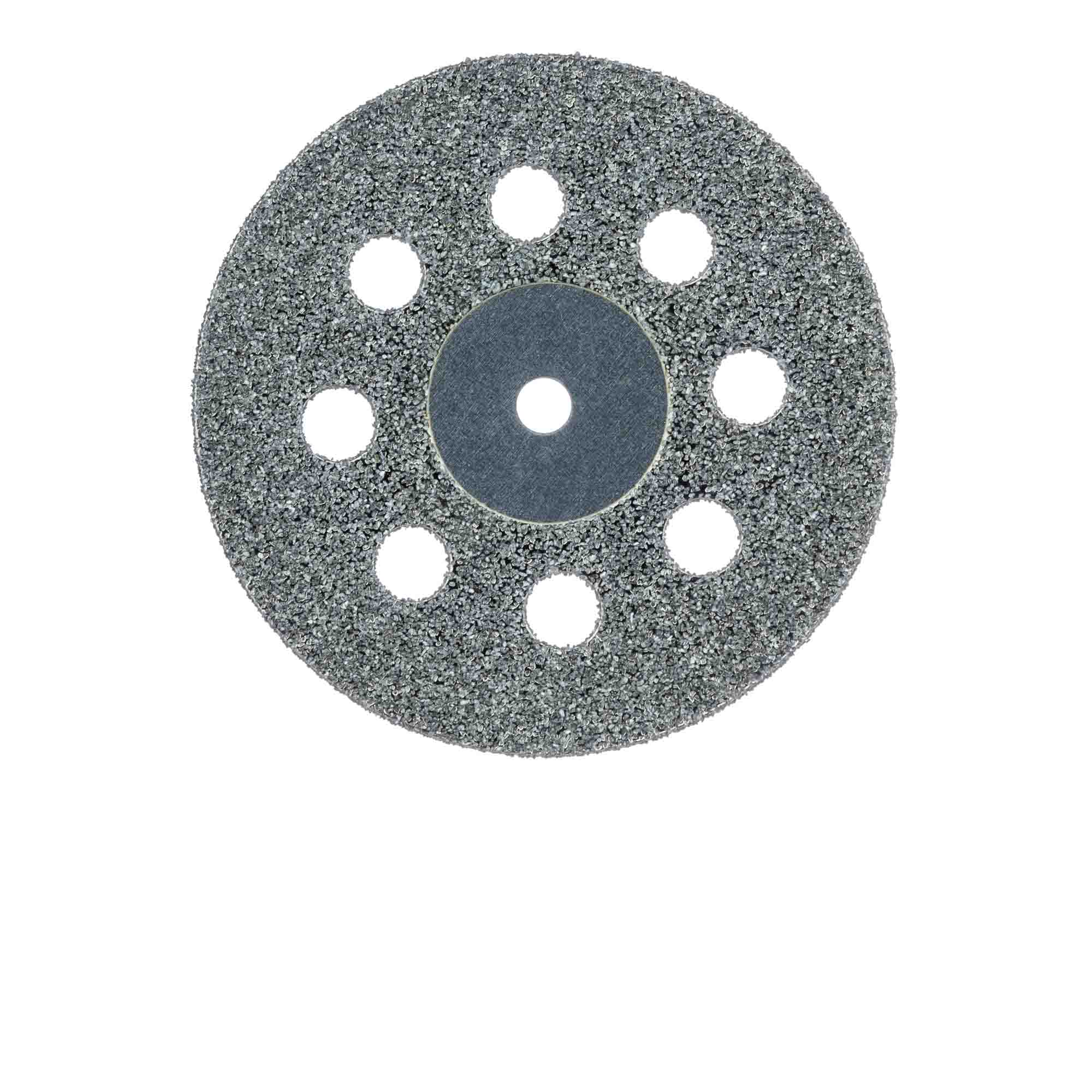 Diamond Discs, Stiff Perforated Double Sided, Unmounted, # 918, 22 mm, Medium, Blue, 1/Pk, 918D-220-UNM thumbnail 3