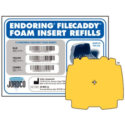 Endoring File Caddy Foam Insert Yellow 12/Pk product image