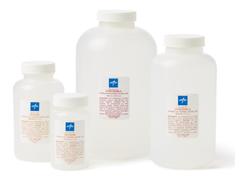 Irrigation Solution Saline 0.9% 100mL Plastic Pour Bottle 48/Ca product image