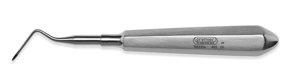 Apical Elevator, Pointed, Single-End, Large Stainless Steel Handle, # 1, 1/Pk, 1003357 thumbnail 6
