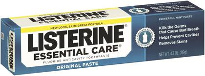 Listerine Essential Care Gel Toothpaste 4.2oz (24) - Listerine Essential Care Gel Toothpaste 4.2oz (24) - Image 1