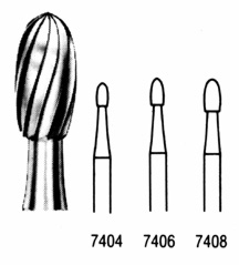 Trimming & Finishing Bur Friction Grip 7404 5/Pk thumbnail 4