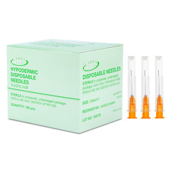 Hypodermic Needle 25gx5/8" Orange Conventional 100/Bx thumbnail 2