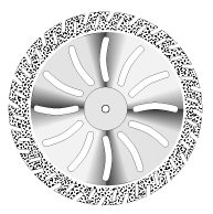 NTI Diamond Disc Double Sided Handpiece D365-450 45 mm Ea thumbnail 9