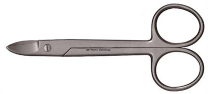 Crown & Gold Scissors Curved/Smooth 4.5" Prem - Crown & Gold Scissors Curved/Smooth 4.5" Prem - Image 1