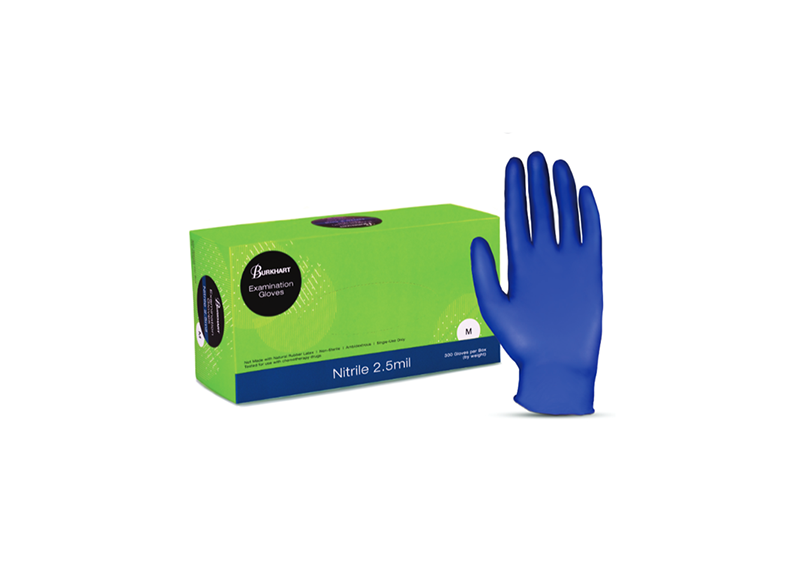 Cobalt Blue Thin Nitrile SM PF Txt Gloves (300) thumbnail 3