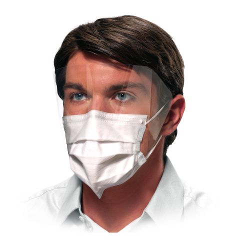 Ultra Sensitive FogFree Earloop, with Shield, White, 25/Box, GCPWSSF thumbnail 12