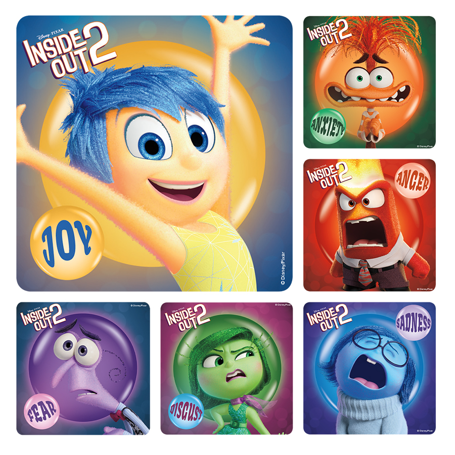 Disney Pixar Stickers Kids Inside Out 2 100/Rl thumbnail 2