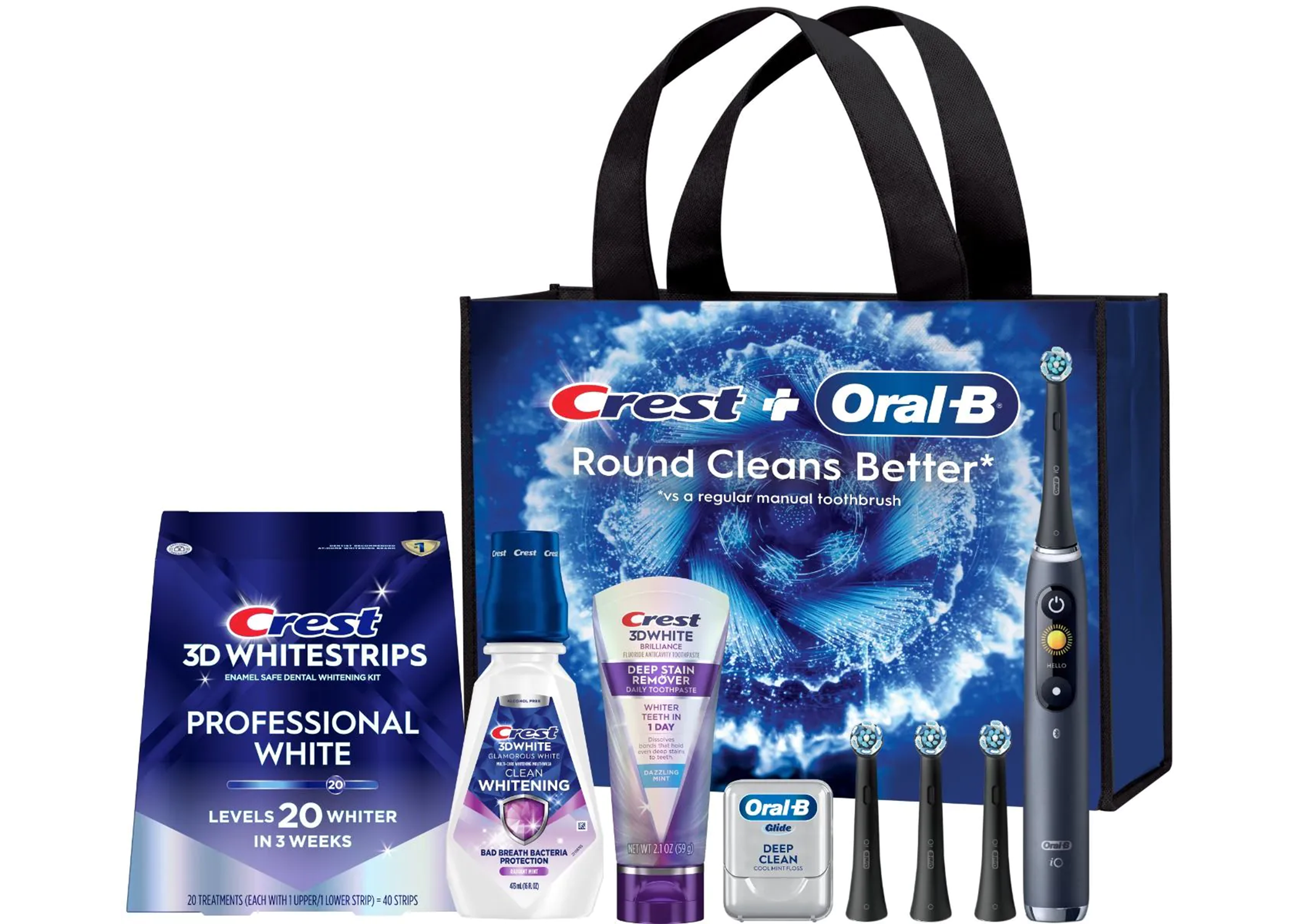 Crest Oral-B iO Whitening & Gum Health Electric Toothbrush Bundle 3/Ca thumbnail 5