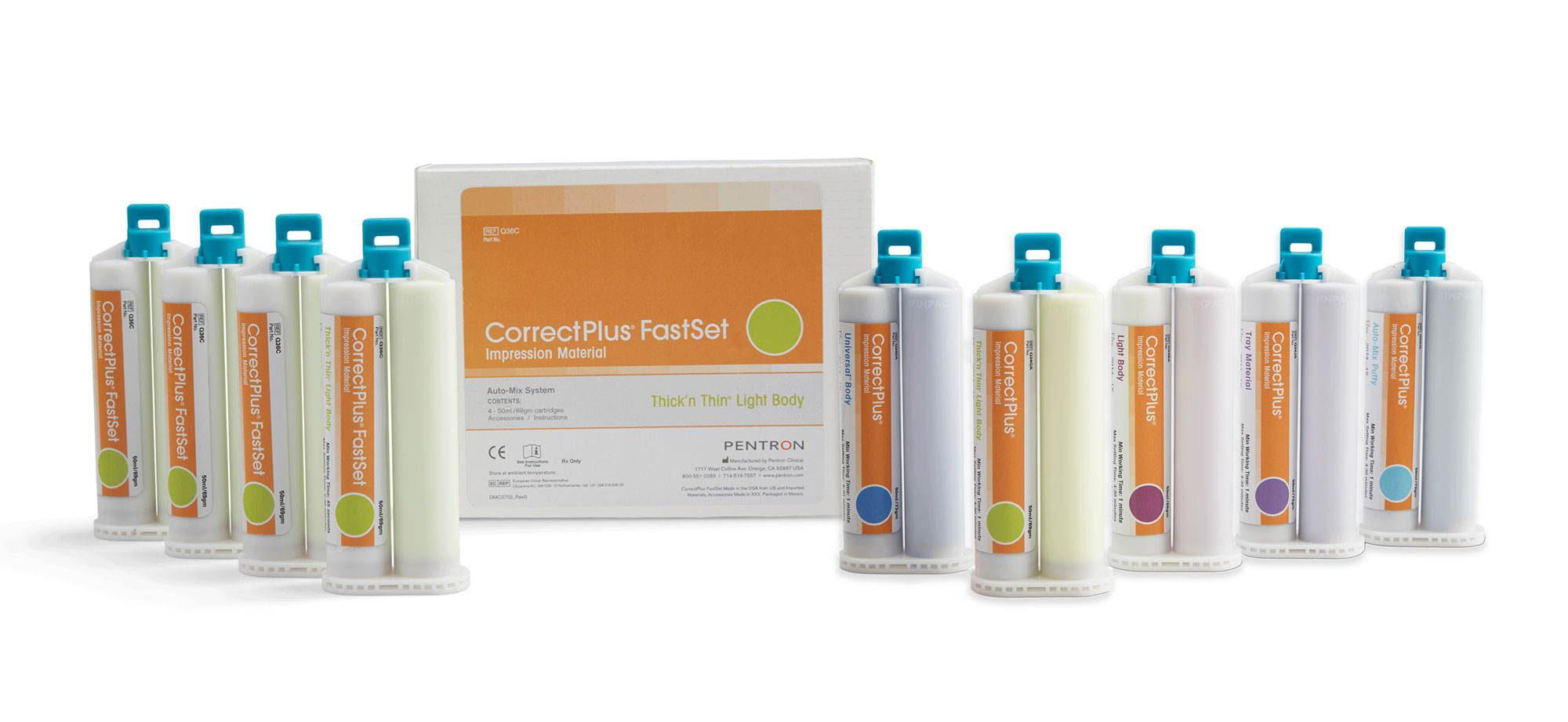 Correct Plus Impression Material, Putty Base and Catalyst, 230 ml, 32/Pk, Q34H thumbnail 10