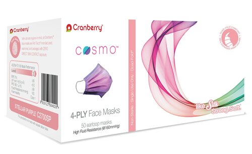 Cranberry - COSMO Face Mask Stellar-Purple L3 50/Box thumbnail 19