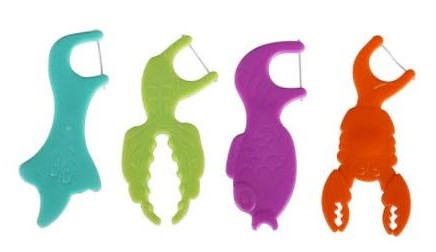 FlossII Kids Flossers, Assorted (50 bags of 4) product image