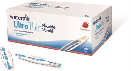 -Waterpik UltraThin 5% NaF Varnish Strawberry (30) - -Waterpik UltraThin 5% NaF Varnish Strawberry (30) - Image 1