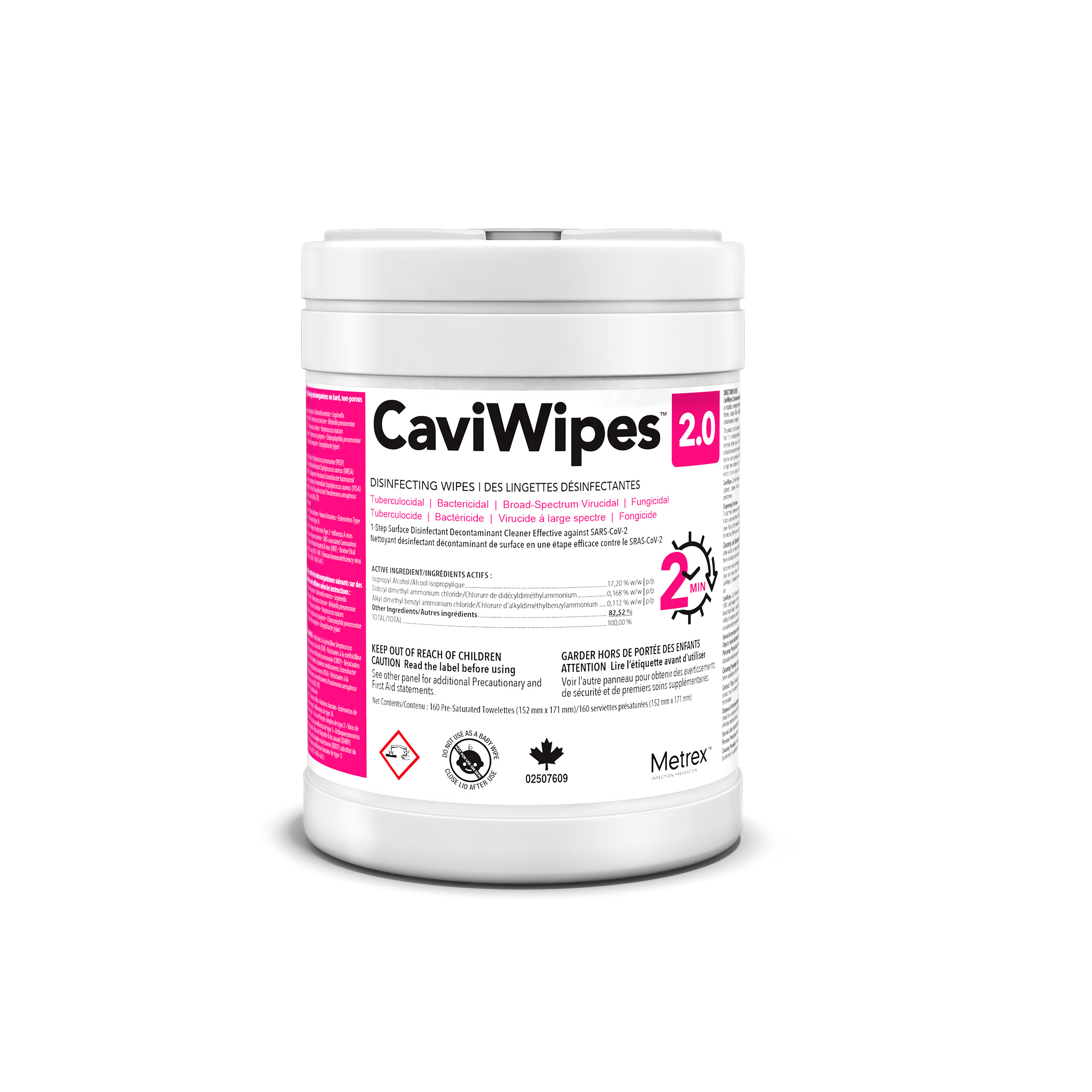 CaviWipes 2.0 Disinfecting Wipes (160) product image