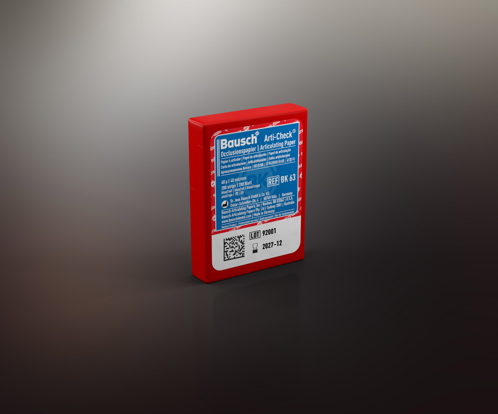 Paper Articulating Blue / Red Box 200/Bx product image