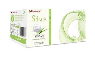 Cranberry S3 Ace Face Masks White 50/Bx ASTM Level 2, S3080W thumbnail 13