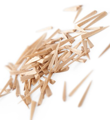 Barman's Wooden Wedges, Anatomical, Small, Natural, 200/Pk thumbnail 8