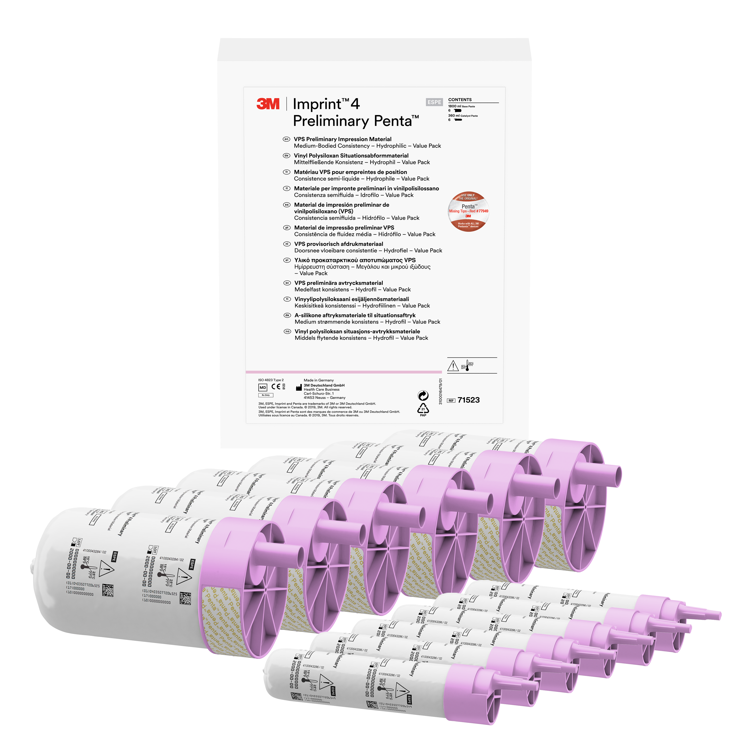 Imprint 4 Preliminary Penta VPS Impression Material, Value Refill, 360 ml, 6/Pk thumbnail 12